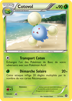 Carte Pokémon Cotovol 5/114 de la série Offensive Vapeur en vente au meilleur prix