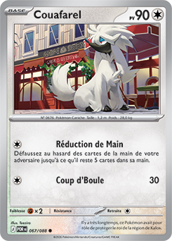 Carte Pokémon Couafarel 67/88 de la série Équilibre Parfait en vente au meilleur prix