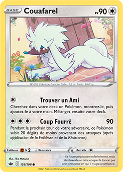 Carte Pokémon Couafarel 126/198 de la série Règne de Glace en vente au meilleur prix