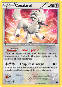 Carte Pokémon Couafarel 114/146 de la série X&Y en vente au meilleur prix