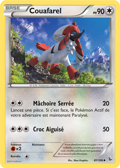 Carte Pokémon Couafarel 87/106 de la série Étincelle en vente au meilleur prix