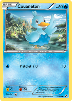 Carte Pokémon Couaneton 36/114 de la série Noir & Blanc en vente au meilleur prix