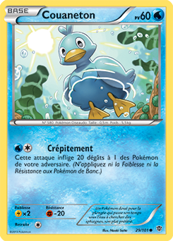 Carte Pokémon Couaneton 29/101 de la série Explosion Plasma en vente au meilleur prix