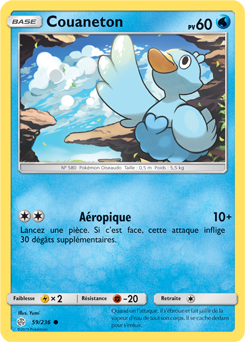 Carte Pokémon Couaneton 59/236 de la série Éclipse Cosmique en vente au meilleur prix