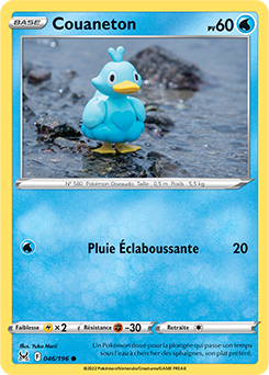 Carte Pokémon Communes Couaneton 046/196 de la série Origine Perdue