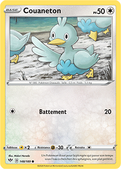 Carte Pokémon Couaneton 148/189 de la série Ténèbres Embrasées en vente au meilleur prix