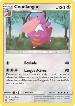 Carte Pokémon Rare Coudlangue 162/236 de la série Harmonie des Esprits