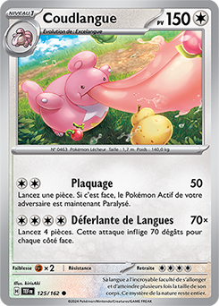 Carte Pokémon Coudlangue 125/162 de la série Forces Temporelles en vente au meilleur prix