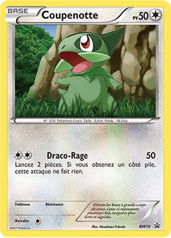 Carte Pokémon Coupenotte BW10 de la série Promos Noir & Blanc en vente au meilleur prix