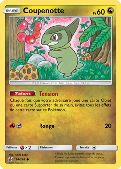 Carte Pokémon Commune Coupenotte 154/236 de la série Harmonie des Esprits