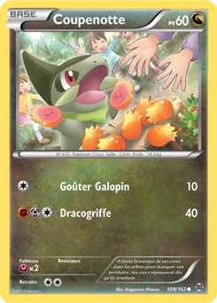 Carte Pokémon Coupenotte 108/162 de la série Impulsion Turbo en vente au meilleur prix