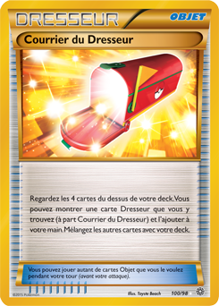 Carte Pokémon Objet Gold Courrier du Dresseur 100/98 de la série Origines Antiques