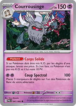 Carte Pokémon Courrousinge 41/84 de la série Nuit Noire en vente au meilleur prix
