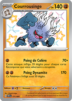 Carte Pokémon Courrousinge 171/91 de la série Destinées de Paldea en vente au meilleur prix
