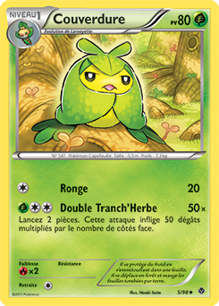 Carte Pokémon Couverdure 5/98 de la série Pouvoirs Émergents en vente au meilleur prix