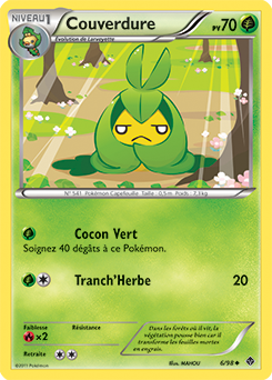 Carte Pokémon Couverdure 6/98 de la série Pouvoirs Émergents en vente au meilleur prix