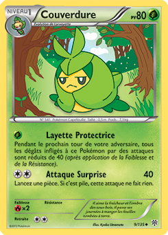 Carte Pokémon Couverdure 9/135 de la série Tempête Plasma en vente au meilleur prix