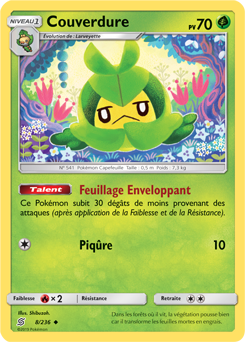 Carte Pokémon Couverdure 8/236 de la série Harmonie des Esprits en vente au meilleur prix