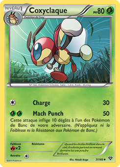 Carte Pokémon Peu commune Coxyclaque 7/146 de la série X&Y