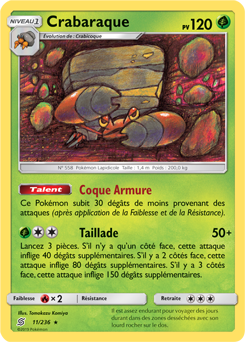 Carte Pokémon Crabaraque 11/236 de la série Harmonie des Esprits en vente au meilleur prix