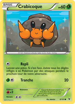 Carte Pokémon Crabicoque 6/101 de la série Nobles Victoires en vente au meilleur prix