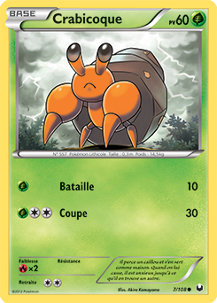 Carte Pokémon Crabicoque 7/108 de la série Explorateurs Obscurs en vente au meilleur prix