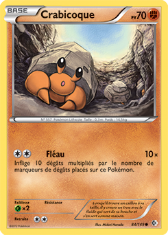 Carte Pokémon Crabicoque 84/149 de la série Frantières Franchies en vente au meilleur prix