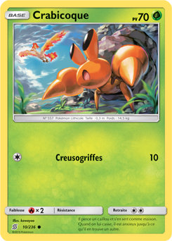 Carte Pokémon Crabicoque 10/236 de la série Harmonie des Esprits en vente au meilleur prix