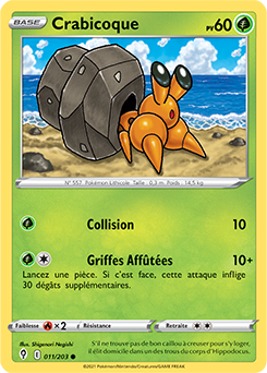 Carte Pokémon Crabicoque 11/203 de la série Évolution Céleste en vente au meilleur prix