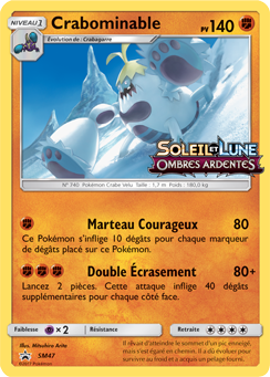 Carte Pokémon Promo Crabominable SM47 de la série Promos Soleil et Lune