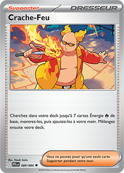 Carte Pokémon Peu commune Crache-Feu 89/94 de la série Flammes Fantasmagoriques