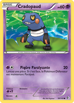 Carte Pokémon Cradopaud 64/149 de la série Frantières Franchies en vente au meilleur prix