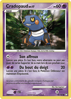 Carte Pokémon Cradopaud 78/123 de la série Trésors Mystérieux en vente au meilleur prix