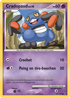 Carte Pokémon Cradopaud 101/147 de la série Vainqueurs Suprêmes en vente au meilleur prix