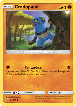 Carte Pokémon Cradopaud 63/131 de la série Lumière Interdite en vente au meilleur prix