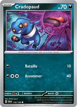 Carte Pokémon Cradopaud 130/198 de la série Écarlate et Violet en vente au meilleur prix