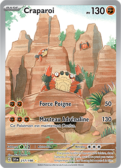 Carte Pokémon Craparoi 217/198 de la série Écarlate et Violet en vente au meilleur prix