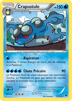 Carte Pokémon Crapustule 35/122 de la série Rupture Turbo en vente au meilleur prix