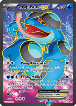 Carte Pokémon Crapustule EX 106/111 de la série Poings Furieux en vente au meilleur prix