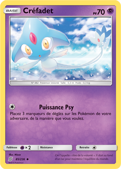 Carte Pokémon Peu commune Créfadet 85/236 de la série Harmonie des Esprits