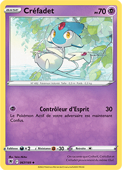 Carte Pokémon Créfadet 067/189 de la série Astres Radieux en vente au meilleur prix