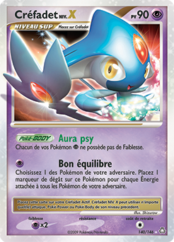 Carte Pokémon Créfadet NIV.X 140/146 de la série Eveil des Légendes en vente au meilleur prix