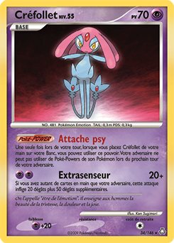 Carte Pokémon Créfollet 34/146 de la série Eveil des Légendes en vente au meilleur prix