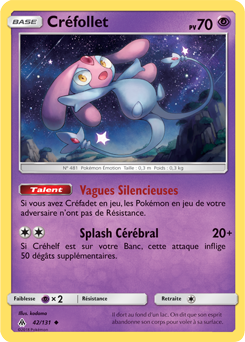 Carte Pokémon Créfollet 42/131 de la série Lumière Interdite en vente au meilleur prix