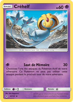 Carte Pokémon Créhelf 41/131 de la série Lumière Interdite en vente au meilleur prix