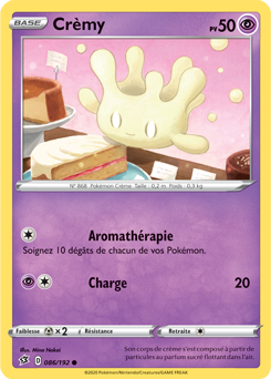 Carte Pokémon Commune Crèmy 86/192 de la série Clash des Rebelles