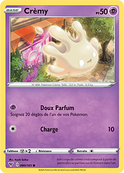 Carte Pokémon Commune Crèmy 080/185 de la série Voltage Éclatant