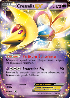 Carte Pokémon Cresselia EX 67/149 de la série Frantières Franchies en vente au meilleur prix