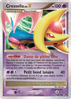 Carte Pokémon Cresselia NIV.X 103/106 de la série Duels au Sommet en vente au meilleur prix