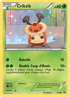 Carte Pokémon Crikzik 3/99 de la série Destinées Futures en vente au meilleur prix